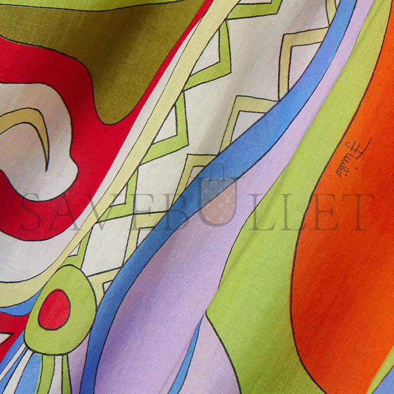 PUCCI PRINTED COTTON-VOILE KAFTAN 4URL454U734048